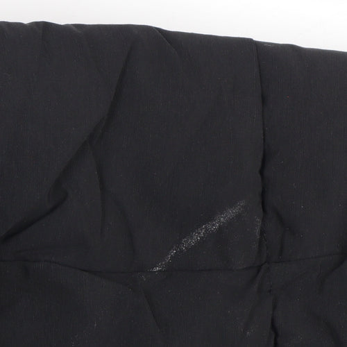 Next Women’s Black Long Puffer Coat Size 20 Winter Zip Jacket