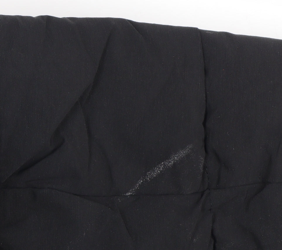 Next Women’s Black Long Puffer Coat Size 20 Winter Zip Jacket