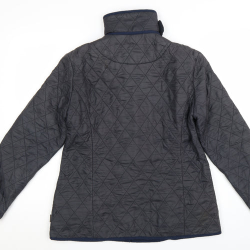 Barbour Women's Blue Quilted Mid-Length Jacket Size 14