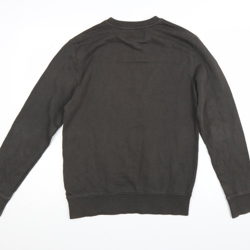 Calvin Klein Jeans Womens Black XS Crew Neck Pullover Sweatshirt