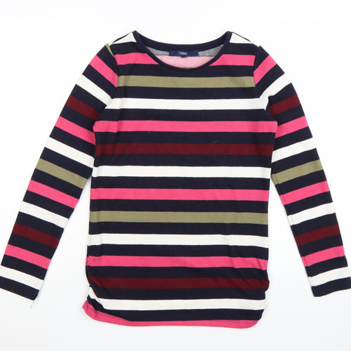 Next Women’s Multicoloured Striped Crew Neck Long Sleeve Jumper Size 6