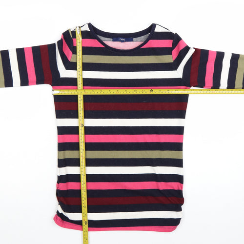 Next Women’s Multicoloured Striped Crew Neck Long Sleeve Jumper Size 6