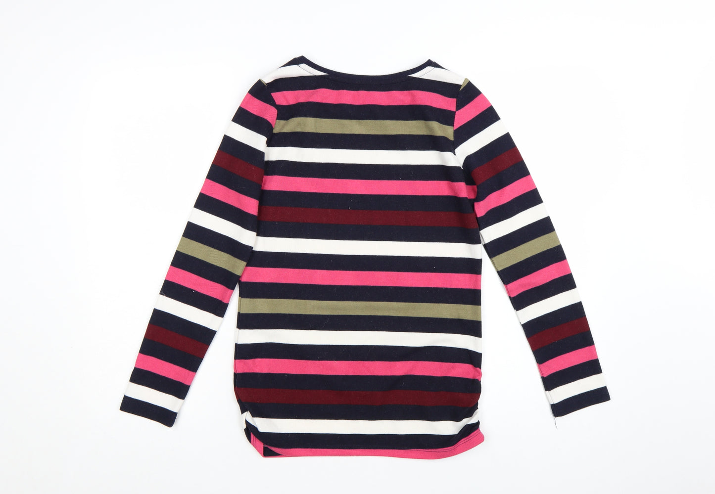 Next Women’s Multicoloured Striped Crew Neck Long Sleeve Jumper Size 6