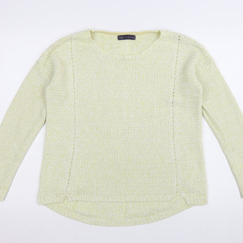 Marks and Spencer Women Green Cotton Knit Jumper Size 14