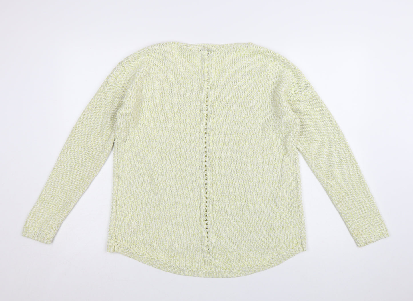 Marks and Spencer Women Green Cotton Knit Jumper Size 14