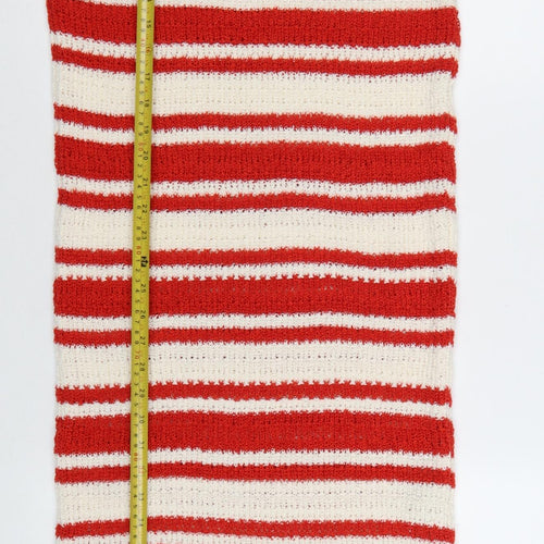 Marks and Spencer Women’s Red Striped Knit Sleeveless Midi Tank Dress Size S