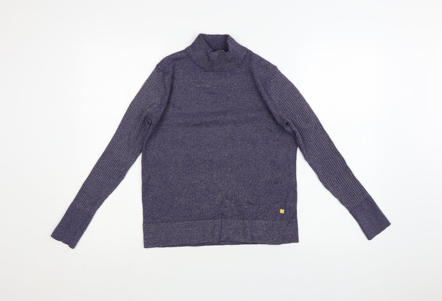 Biba Women's Purple Roll Neck Knit Jumper Size S