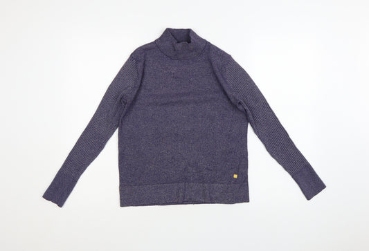 Biba Women's Purple Roll Neck Knit Jumper Size S