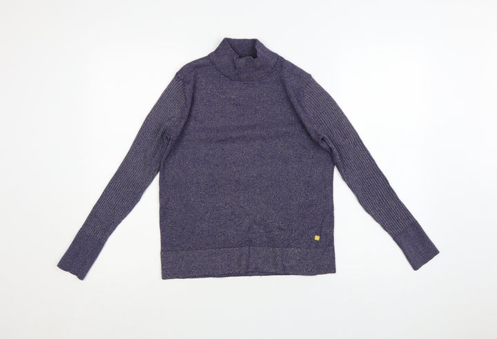 Biba Women's Purple Roll Neck Knit Jumper Size S