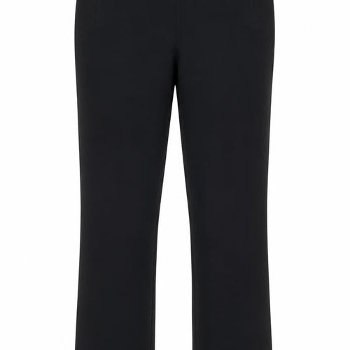 Marks and Spencer Women's Black Size 12 Straight Leg Stretch Trousers