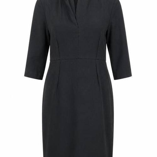 ME+EM Women Black L Sheath Knee Length 3/4 Sleeve Dress