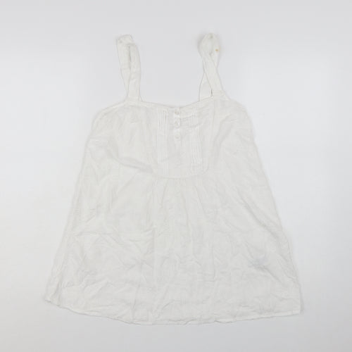 Marks and Spencer Women’s Ivory Embroidered Camisole Top UK 10