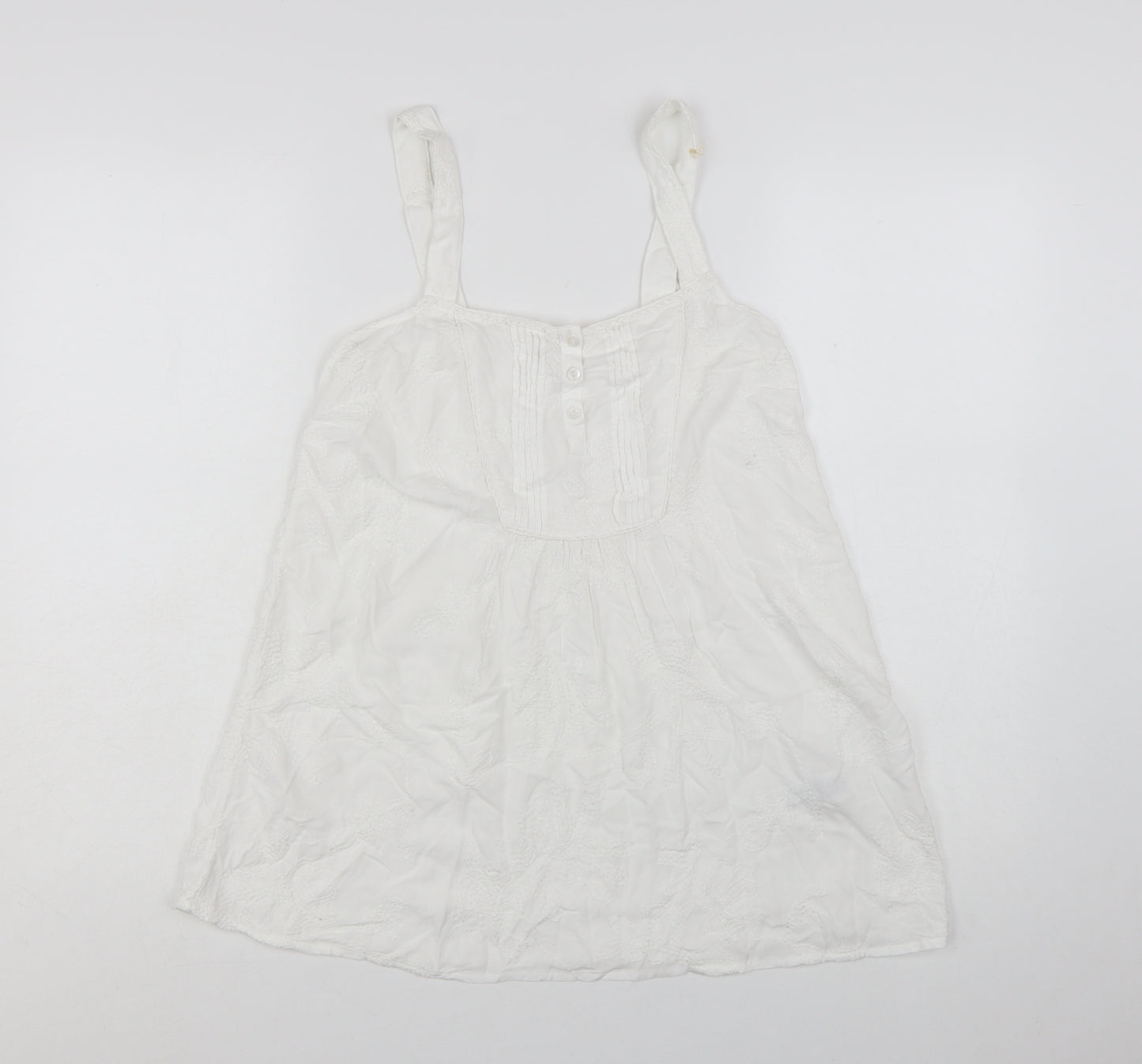 Marks and Spencer Women’s Ivory Embroidered Camisole Top UK 10