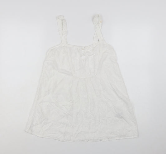Marks and Spencer Women’s Ivory Embroidered Camisole Top UK 10