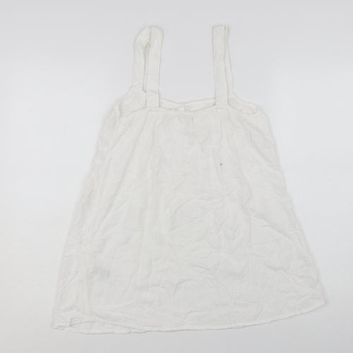 Marks and Spencer Women’s Ivory Embroidered Camisole Top UK 10