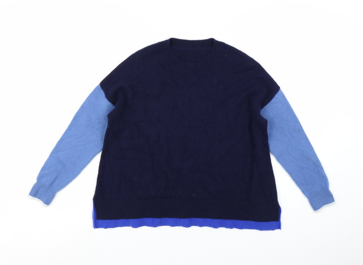 A.T Atsushi Takahama Women's Blue Cashmere Jumper Size 8