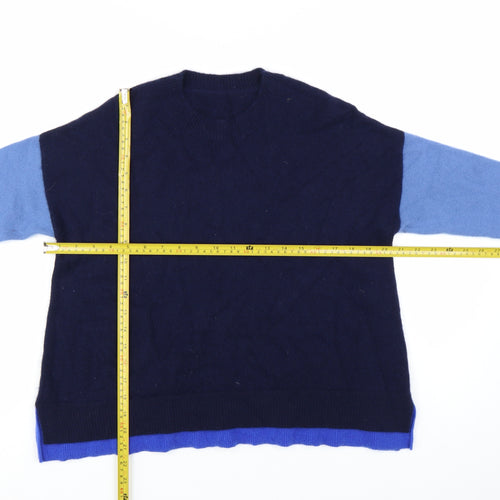 A.T Atsushi Takahama Women's Blue Cashmere Jumper Size 8