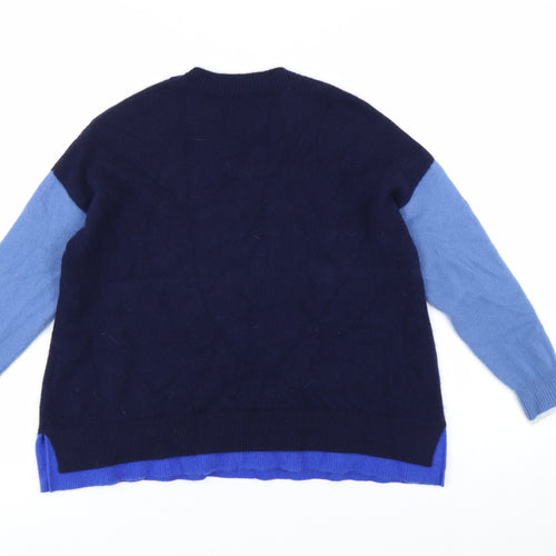 A.T Atsushi Takahama Women's Blue Cashmere Jumper Size 8