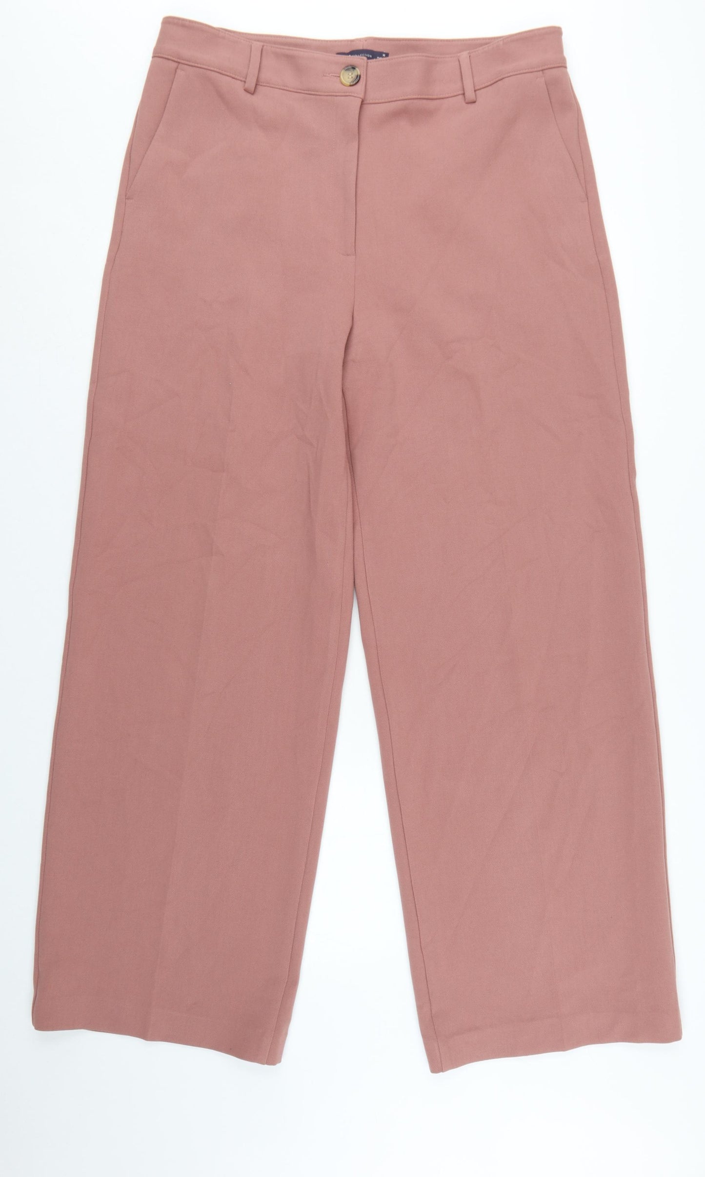 Marks and Spencer Women Brown Size 16 Wide-Leg Trousers