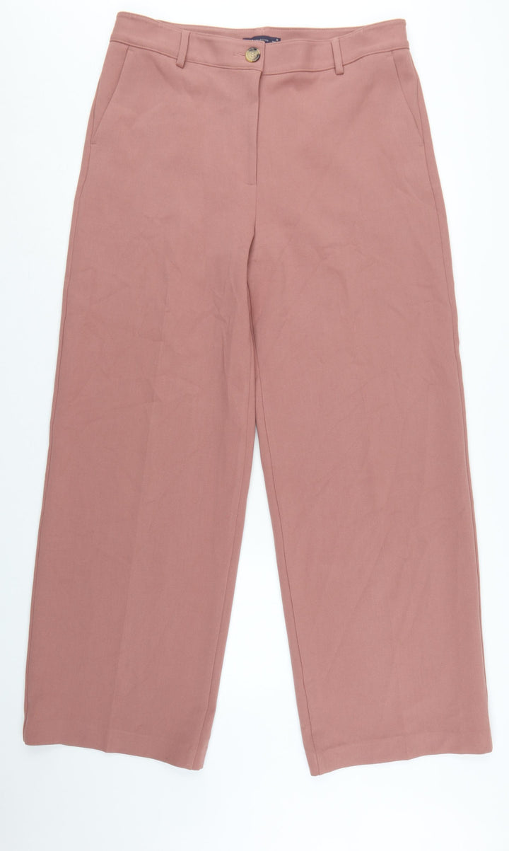 Marks and Spencer Women Brown Size 16 Wide-Leg Trousers