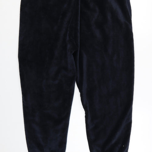 ASOS DESIGN Womens Blue Velour Jogger Trousers XL Soft Cozy Casual