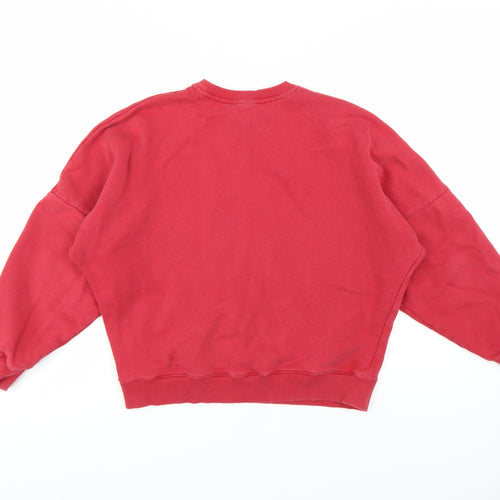 Umbro Womens Red XS Pullover Crew Neck Cotton Sweatshirt