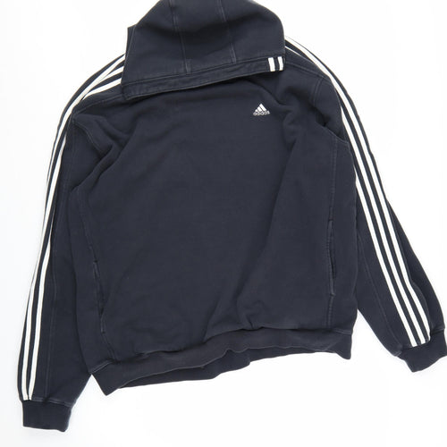 Adidas Men's Black 2XL Pullover Hoodie Fleece Sportswear