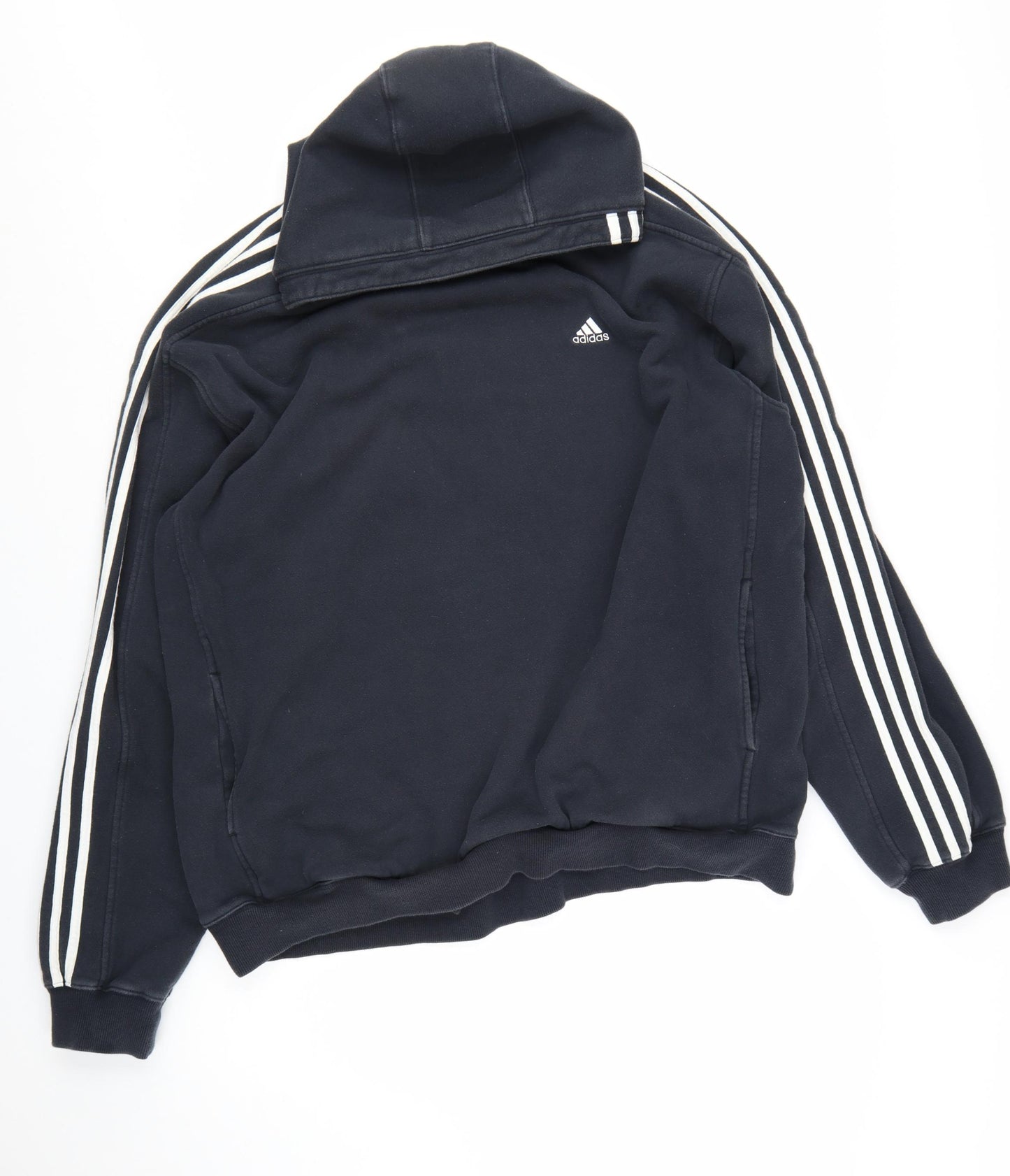 Adidas Men's Black 2XL Pullover Hoodie Fleece Sportswear