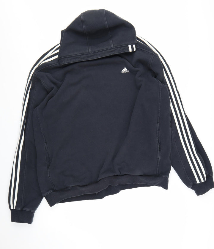 Adidas Men's Black 2XL Pullover Hoodie Fleece Sportswear