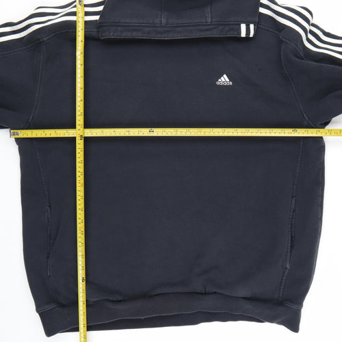 Adidas Men's Black 2XL Pullover Hoodie Fleece Sportswear