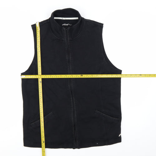 Dash Women’s Black Size 18 Full Zip Vest Hoodie Sleeveless Sweatshirt