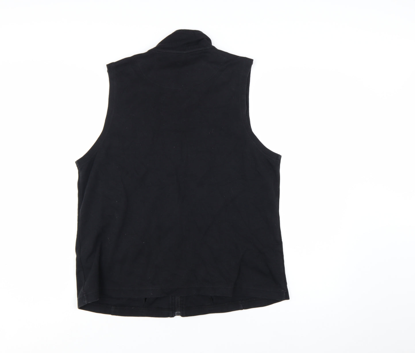 Dash Women’s Black Size 18 Full Zip Vest Hoodie Sleeveless Sweatshirt
