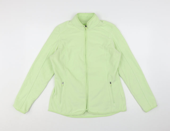 Marks and Spencer Women Pale Green Fleece Zip Jacket Size 12