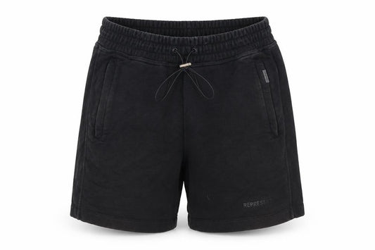 Represent Mens Black Sweat Shorts S Elastic Waist Casual