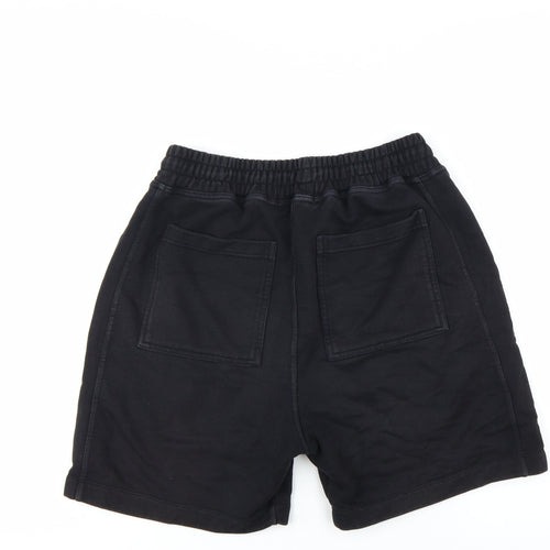 Represent Mens Black Sweat Shorts S Elastic Waist Casual