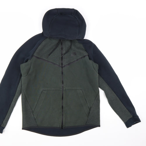Nike Men's Green Full Zip Hoodie Size M Regular Fit