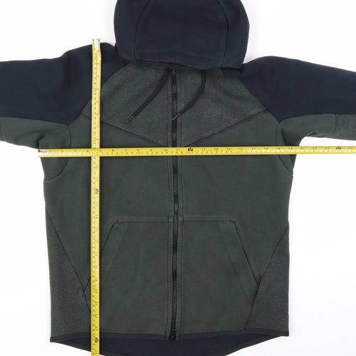 Nike Men's Green Full Zip Hoodie Size M Regular Fit