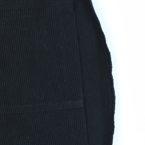 Boden Women Black Shift Dress Size 12L 3/4 Sleeve Knee Length Workwear