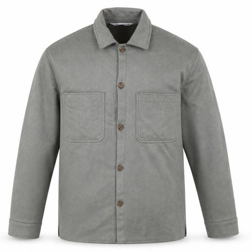 ZARA Men's Grey Casual Cotton Twill Button Jacket M