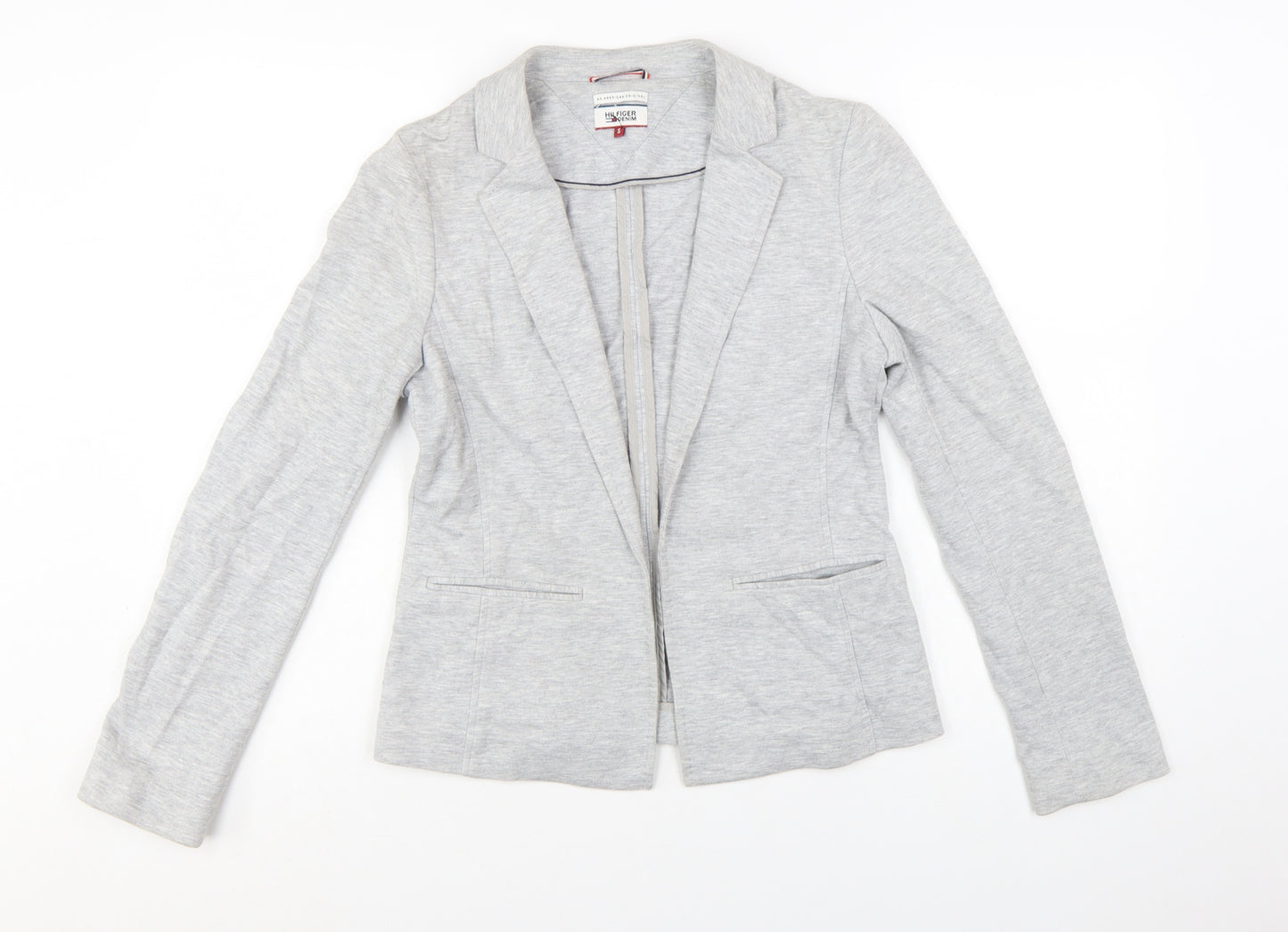 Hilfiger Denim Women's Grey Blazer Jacket Size S Tailored Casual