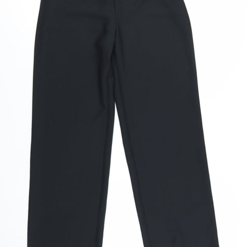 Marks and Spencer Women’s Black Size 8 Pleated Regular Fit Trousers