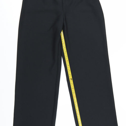 Marks and Spencer Women’s Black Size 8 Pleated Regular Fit Trousers