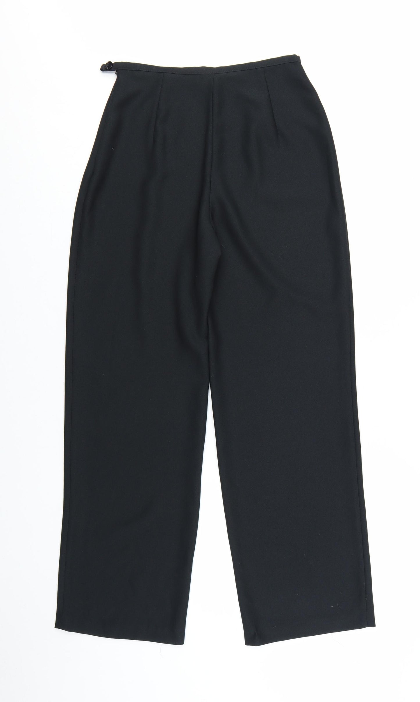 Marks and Spencer Women’s Black Size 8 Pleated Regular Fit Trousers