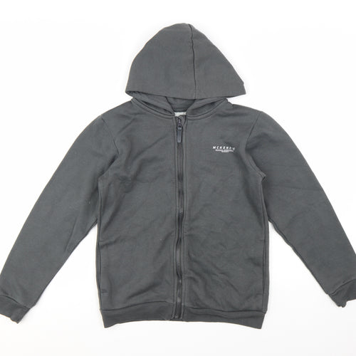 McKenzie Boys Grey Full Zip Hoodie 13-15 Years Cotton Blend Sportswear
