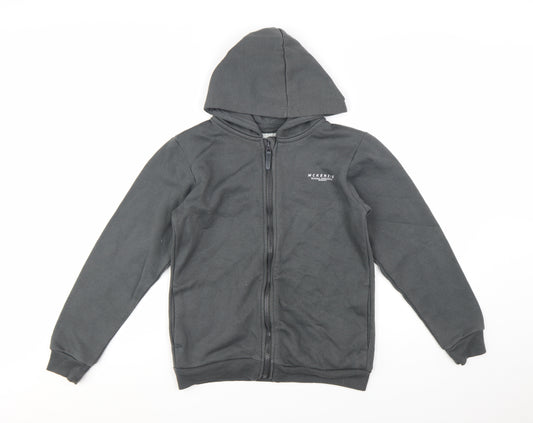 McKenzie Boys Grey Full Zip Hoodie 13-15 Years Cotton Blend Sportswear