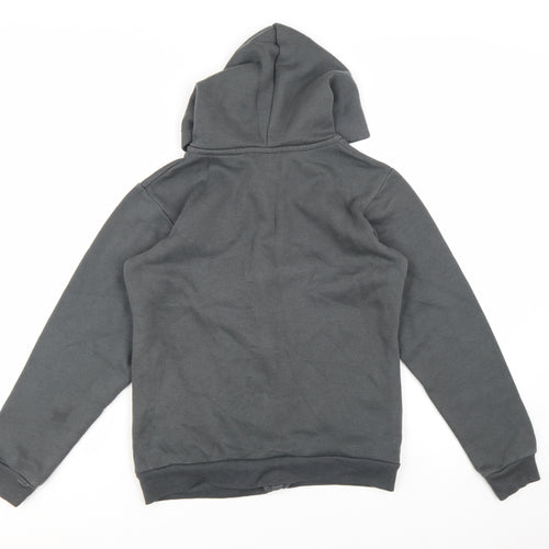 McKenzie Boys Grey Full Zip Hoodie 13-15 Years Cotton Blend Sportswear