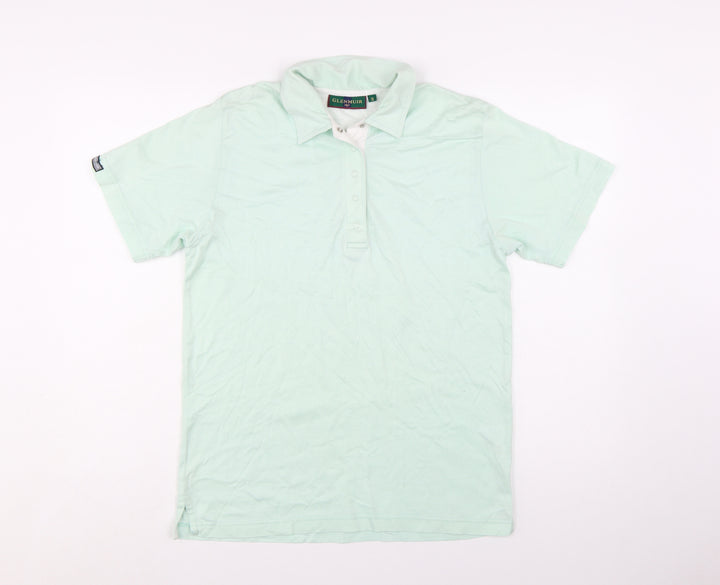 Glenmuir Women's Green Cotton Polo Shirt Size S Short Sleeve Classic