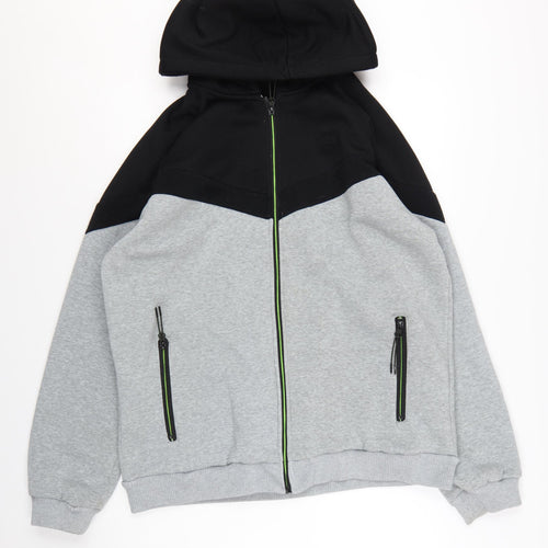 Everlast Men’s Grey Full Zip Hoodie 2XL Sports Fleece