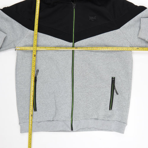 Everlast Men’s Grey Full Zip Hoodie 2XL Sports Fleece