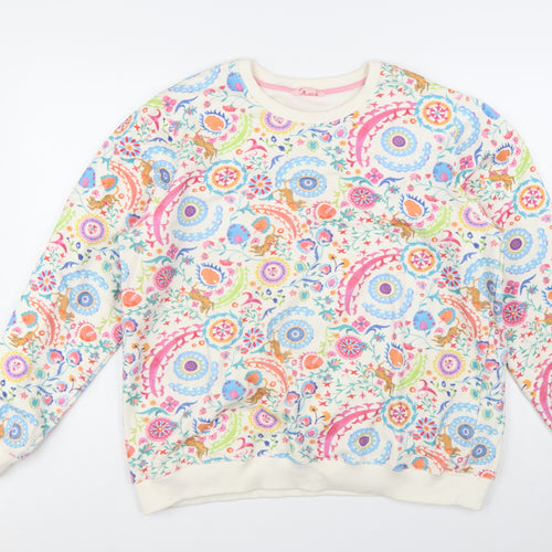 Strong Girls Club Women’s Multicoloured Floral Pullover Sweatshirt Size M